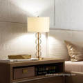 Glass Table Lamp Glass ball combination fabric lampshade luxury table lamps Factory
